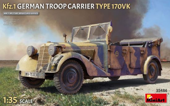 Picture of 1/35 Kfz.1 German Troop Carrier Type 170VK - MiniArt 35486