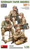 Picture of 1/35 German Tank Riders Set 1. Resin Heads - MiniArt 53022