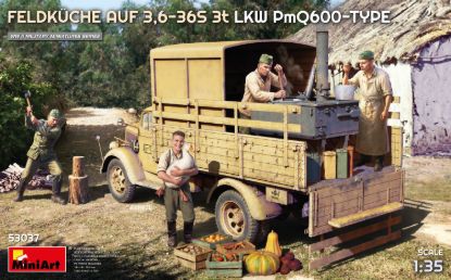 Picture of 1/35 Feldkuche Auf 3,6-36S 3t LKW PmQ600-Type - MiniArt 53037