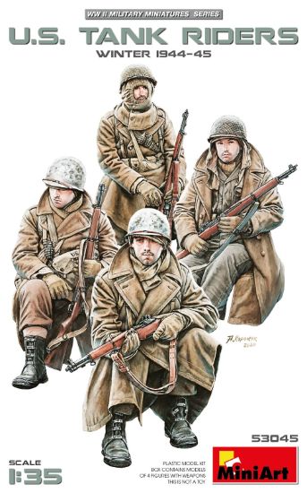 Picture of U.S. Tank Riders (Winter 1944-45)