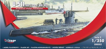 Picture of 1/350 German U-Boot U-511 - Mirage IX C [turm I + WGr42] - Mirage 350502