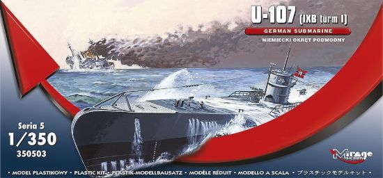Picture of 1/350 German U-Boot U-107 (IXB turm I) - Mirage 350503