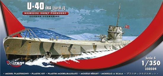 Picture of 1/350 German U-Boot U-40 IXA (TURM I) - Mirage 350504