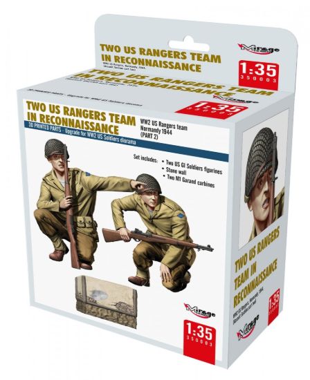 Picture of 1/35 Two US Rangers Team In ReconnaissanceWW2 US Rangers Team, Normandy 1944 (Part 2)  - Mirage 350003