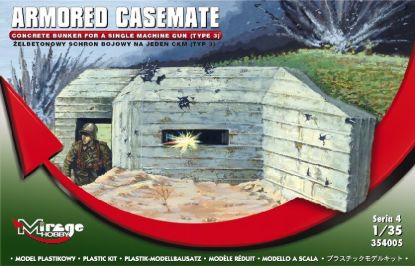 Picture of 1/35 Armored Casemate [Concrete Bunker for a single machine gun – type 3] - Mirage 354005