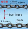 Picture of 40cm universal fine chains set  (two types)  