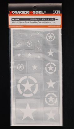 Picture of 1/35 WWII US Army Tank Stenciling Templates Type 1 - Voyager Model PEA136