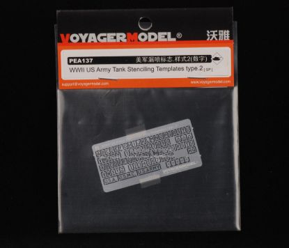 Picture of 1/35 WWII US Army Tank Stenciling Templates Type 2 - Voyager Model PEA137