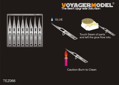 Picture of Voyager stainless super glue applicators 2(For all) - Voyager Model TEZ066