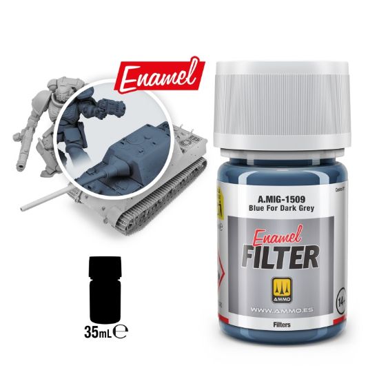 Picture of Filter Blue for Dark Grey – AMMO A.MIG-1509
