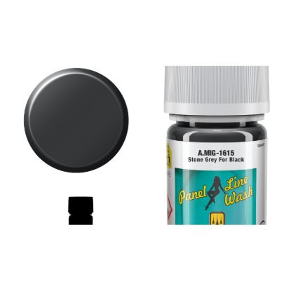 Picture of PLW Stone Grey for Black Panel Line Wash – AMMO A.MIG-1615