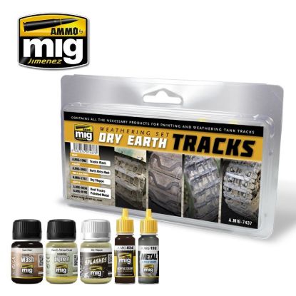 Picture of Dry Earth Tracks Weathering Set – AMMO A.MIG-7437