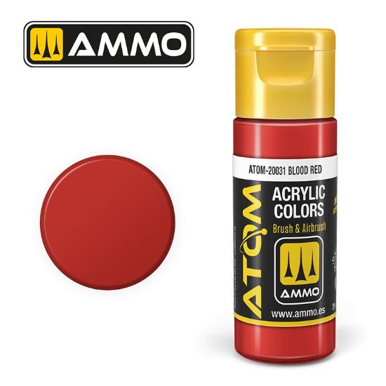 Picture of Color Blood Red Acrylic Lacquer Paint – AMMO ATOM-20031