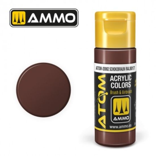Picture of Color Schokobraun RAL 8017 Acrylic Lacquer Paint – AMMO ATOM-20062