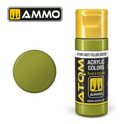 Picture of Color Yellow Green Acrylic Lacquer Paint – AMMO ATOM-20073