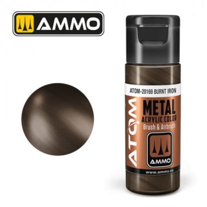 Picture of Metallic Burnt Iron Acrylic Lacquer Paint – AMMO ATOM-20169