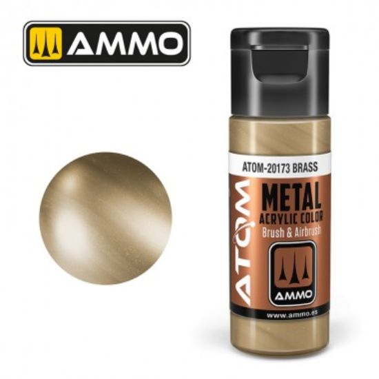 Picture of Metallic Brass Acrylic Lacquer Paint – AMMO ATOM-20173