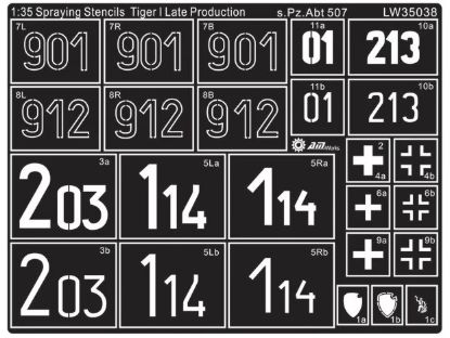 Picture of WWII Germany Tiger I Late Production s.Pz.Abt 507 