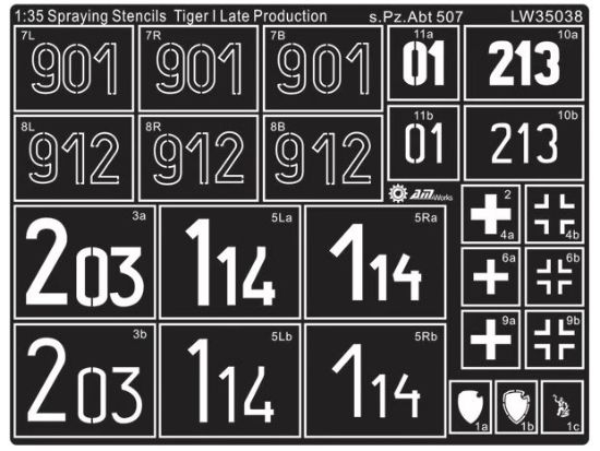 Picture of WWII Germany Tiger I Late Production s.Pz.Abt 507 