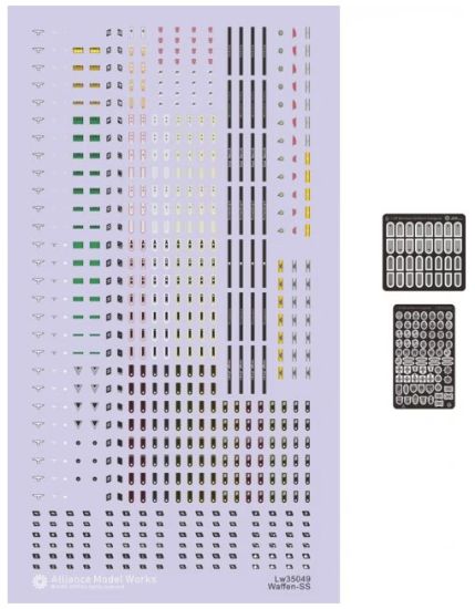 Picture of Germany WWII Waffen-SS Uniform Insignia and Devices 
