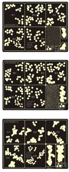 Picture of 1/35 WWII German Camouflage Solid Disc Stencil – Alliance Model Works LW35080