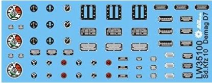 Picture of 1/35 Vehicle Dials & Placards Sd.Kfz.10 Demag D7 – Alliance Model Works LW35100