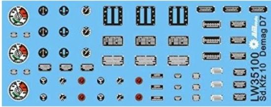 Picture of 1/35 Vehicle Dials & Placards Sd.Kfz.10 Demag D7 – Alliance Model Works LW35100
