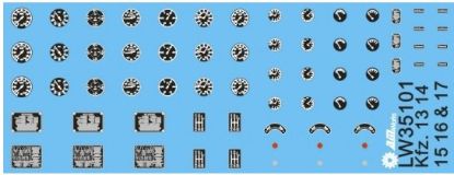 Picture of Vehicle Dials & Placards Kfz. 13-14-15-16 & 17 