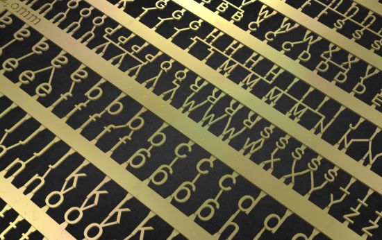Picture of PE Letters: 1,5 - 2,0mm - Matho Models 80008