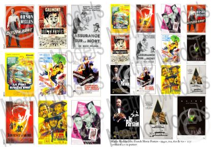 Picture of 1/35 French Movie Posters - 1940s, 50s, 60s & 70s - Matho Models 35113