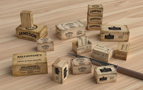 Picture of 1/35 Wooden Crates: whiskey - Matho Models 35130