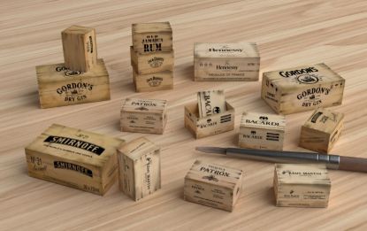 Picture of 1/35 Wooden Crates: liquors - Matho Models 35131