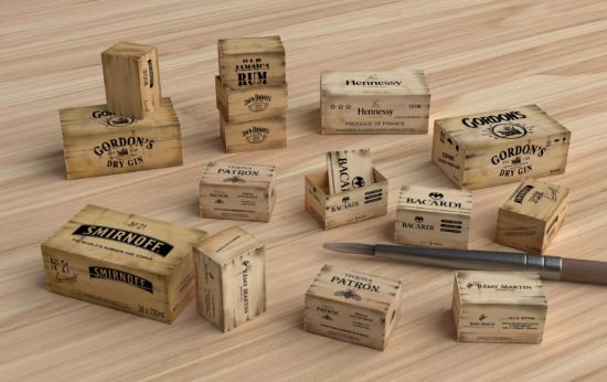 Picture of 1/35 Wooden Crates: liquors - Matho Models 35131