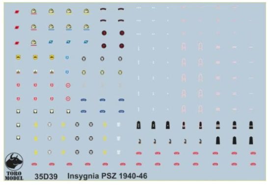 Picture of Military ranks & unit insignia - Polish Forces 1940-46