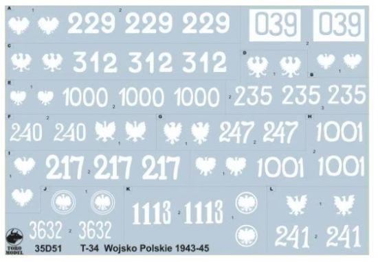 Picture of T-34 tanks in Polish service 1943-1945 