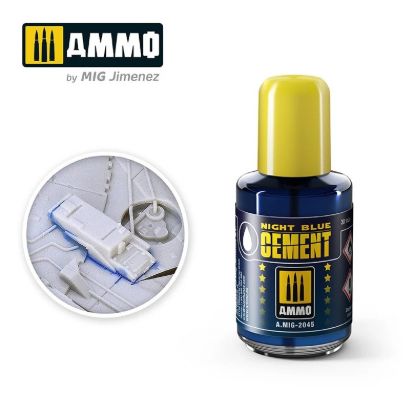 Picture of Night Blue Cement Plastic Glue – AMMO A.MIG-2045