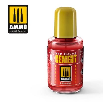Picture of Red Magma Cement Plastic Glue – AMMO A.MIG-2046