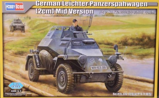 Picture of 1/35 Leichter Panzerspähwagen (2cm) Mid Version Armored Car Model Kit - HobbyBoss 80149
