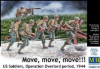 Picture of 1/35 Move, move, move!!! US Soldiers, Operation Overlord period, 1944  - Master Box 35130
