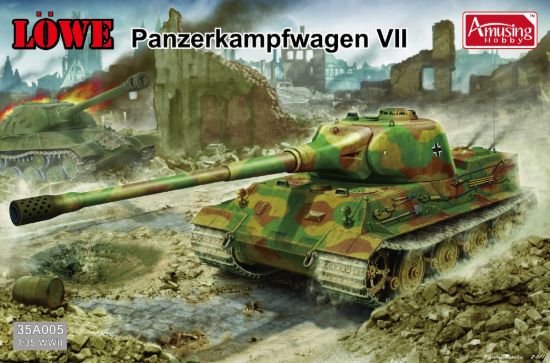 Picture of 1/35 Pz.Kpfw. VII Löwe German Super Heavy Tank – Amusing Hobby 35A005