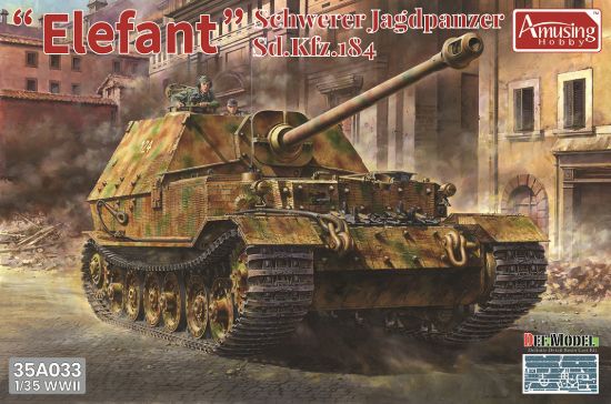 Picture of 1/35 Elefant Sd.Kfz.184 German Heavy Tank Destroyer  – Amusing Hobby 35A033