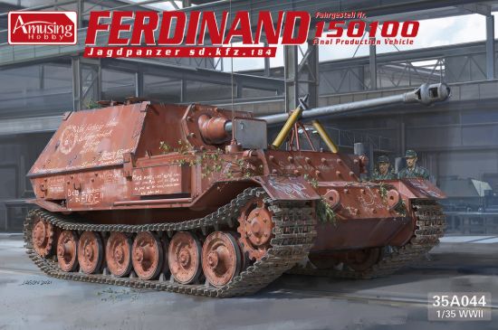 Picture of 1/35 Ferdinand 150100 German Tank Destroyer – Amusing Hobby 35A044