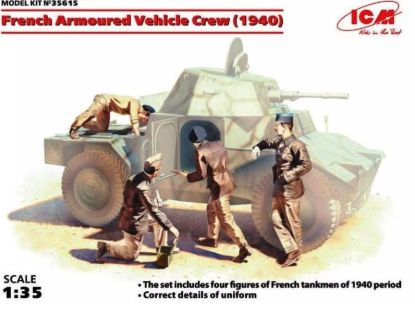 Picture of 1/35 French Armoured Vehicle Crew (1940) (4 figures)   - ICM 35615