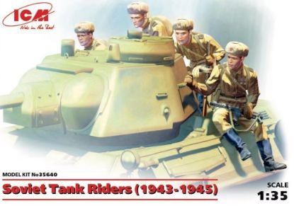 Picture of 1/35 Soviet Tank Riders (1943-1945) (4 figures) - ICM 35640