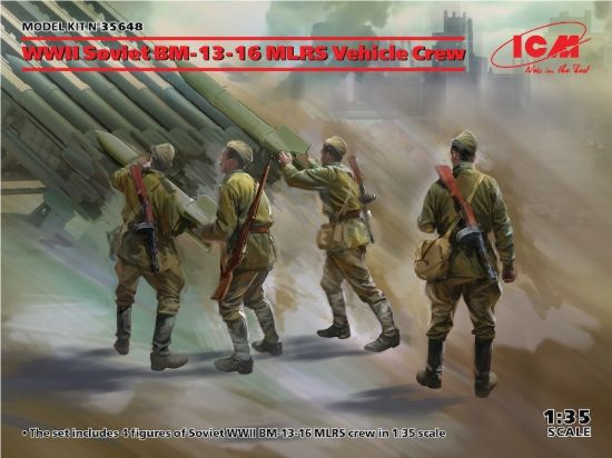 Picture of 1/35 WWII Soviet BM-13-16 MLRS Vehicle Crew - ICM 35648
