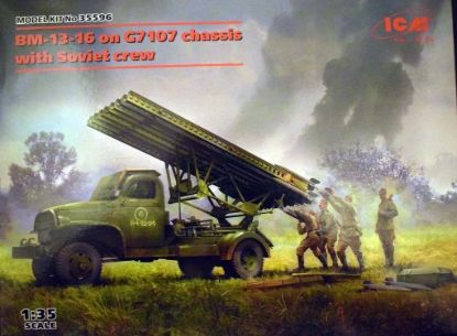 Picture of 1/35 BM-13-16 on G7107 chassis with Soviet crew - ICM 35596