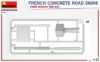 Picture of 1/35 French Concrete Road Signs 1930-40's. Paris Region - MiniArt 35659