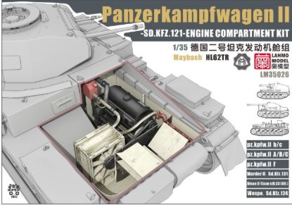 Picture of 1/35 Panzerkampfwagen II ENGINE COMPARTMENT KIT - Lanmo LM35026