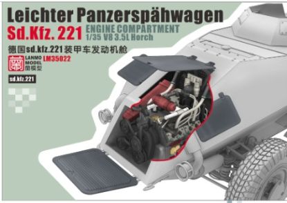 Picture of 1/35 World War II sd.kfz.221 Engine Compartment - Lanmo LM35022