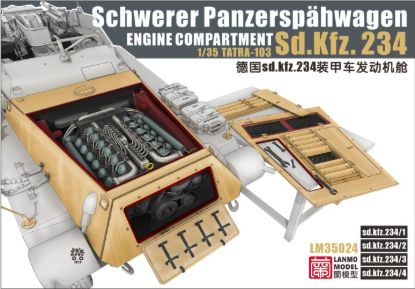 Picture of 1/35 WWII German Sd.Kfz.234 Engine Compartment – Lanmo LM35024